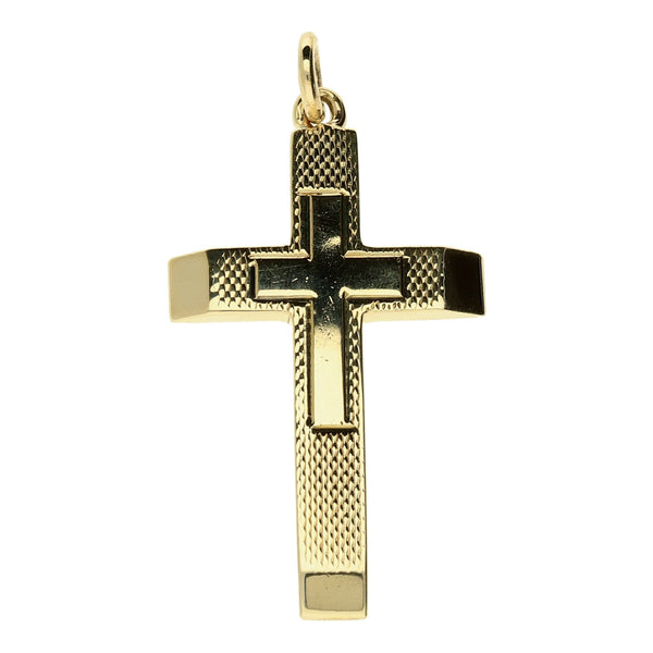 9ct Yellow Gold Small Cross - 3.4g