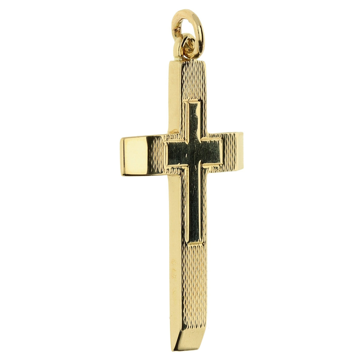 9ct Yellow Gold Small Cross - 3.4g