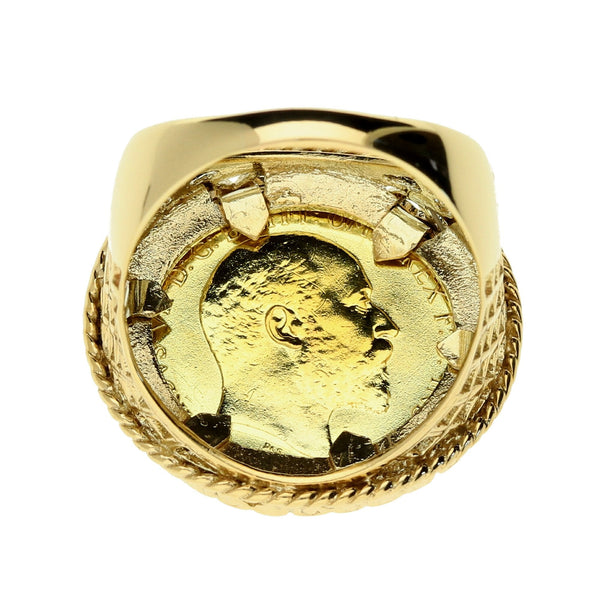 1904 Gold Half Sovereign Ring - 9.7g