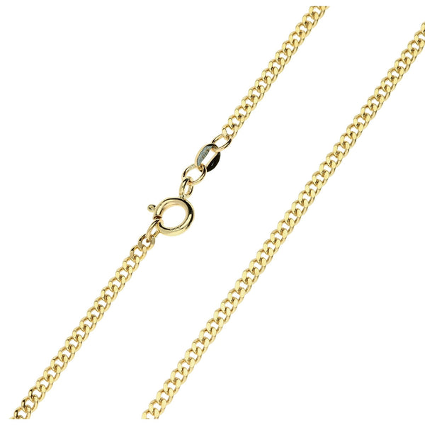 21 Inch 9ct Yellow Gold Curb Chain - 9.30g