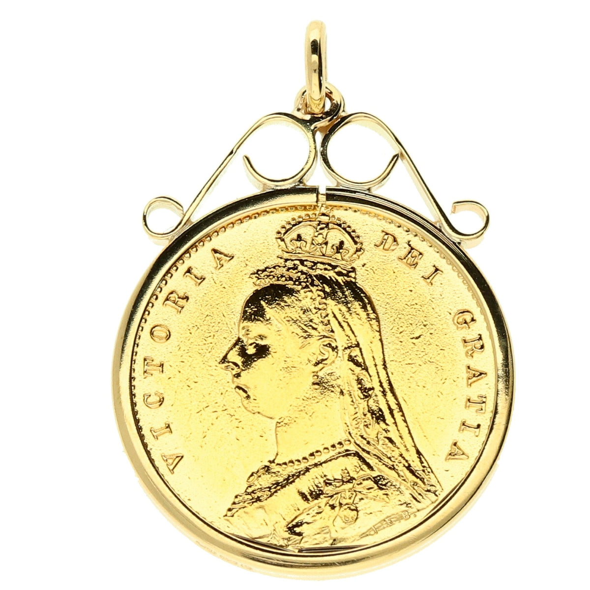 1887 Queen Victoria Half-Sovereign Pendant - 5.0g