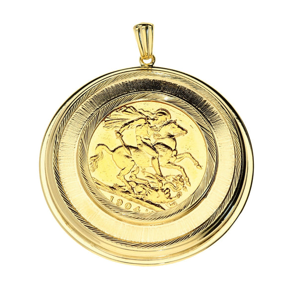 1904 Gold Full-Sovereign Pendant - 11.9g