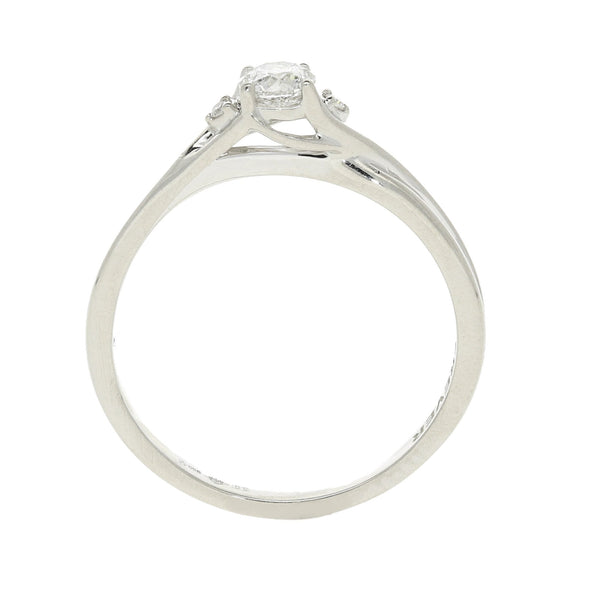 Platinum Certified Diamond Engagement Ring - 0.30ct