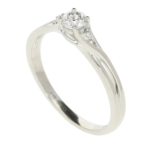 Platinum Certified Diamond Engagement Ring - 0.30ct
