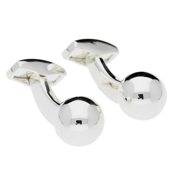 Silver Spherical Cufflinks - 24.8g