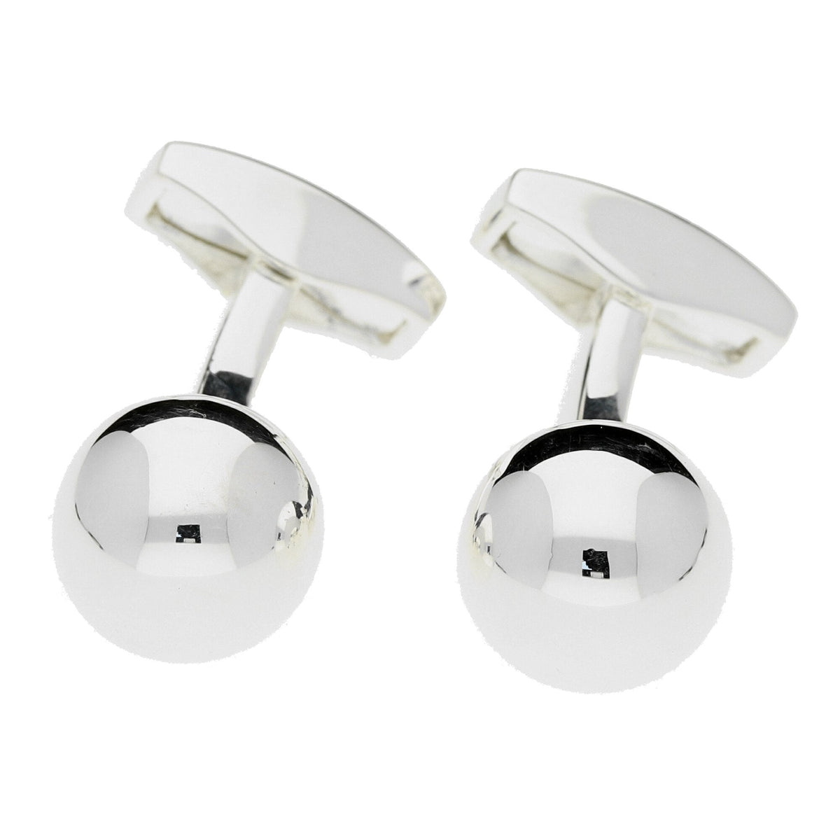 Silver Spherical Cufflinks - 24.8g