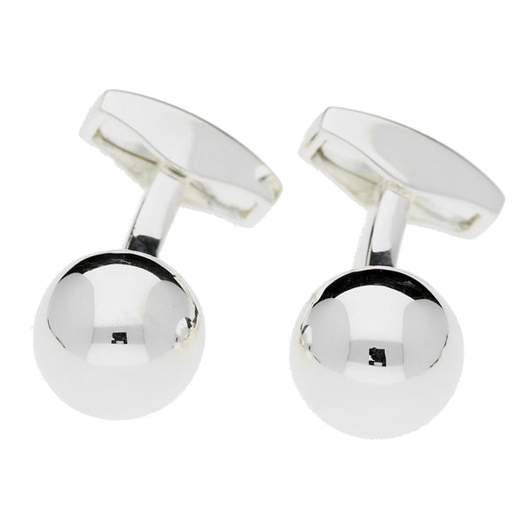 Silver Spherical Cufflinks - 24.8g