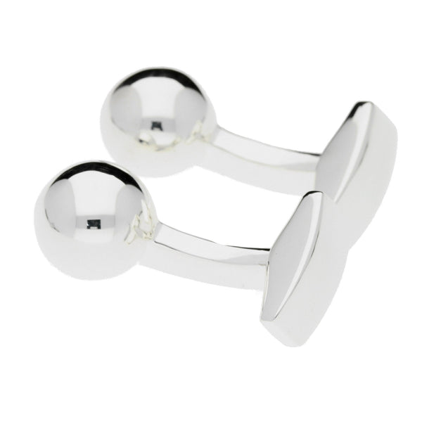 Silver Spherical Cufflinks - 24.8g