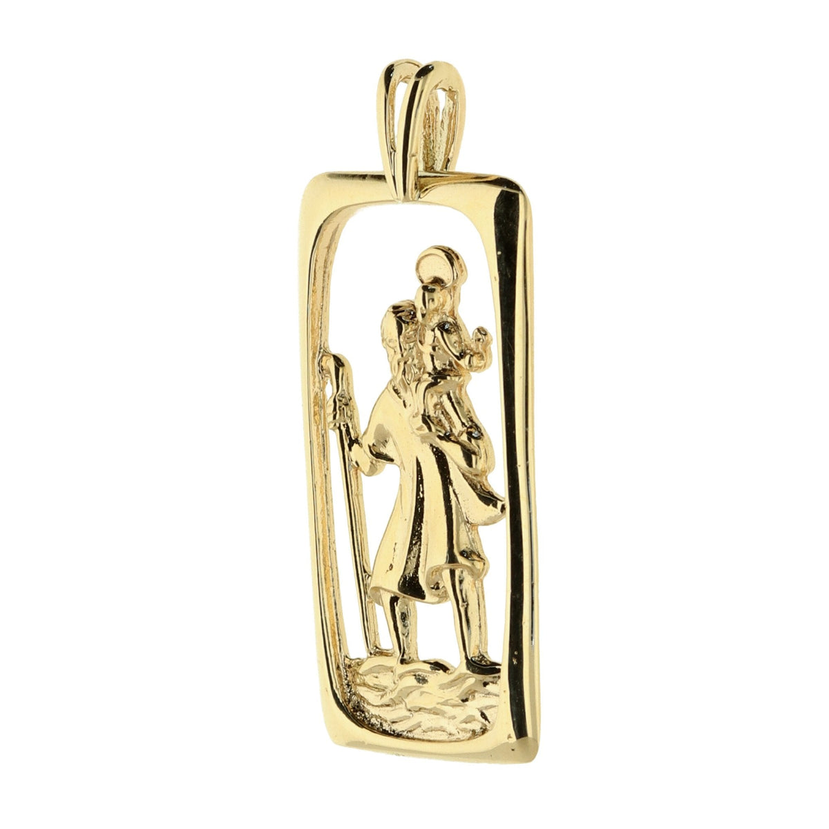 9ct Yellow Gold Saint Christopher Pendant 1.9g