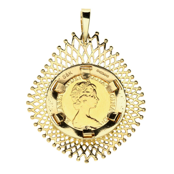 1982 Queen Elizabeth Half Sovereign Pendant - 9.0g