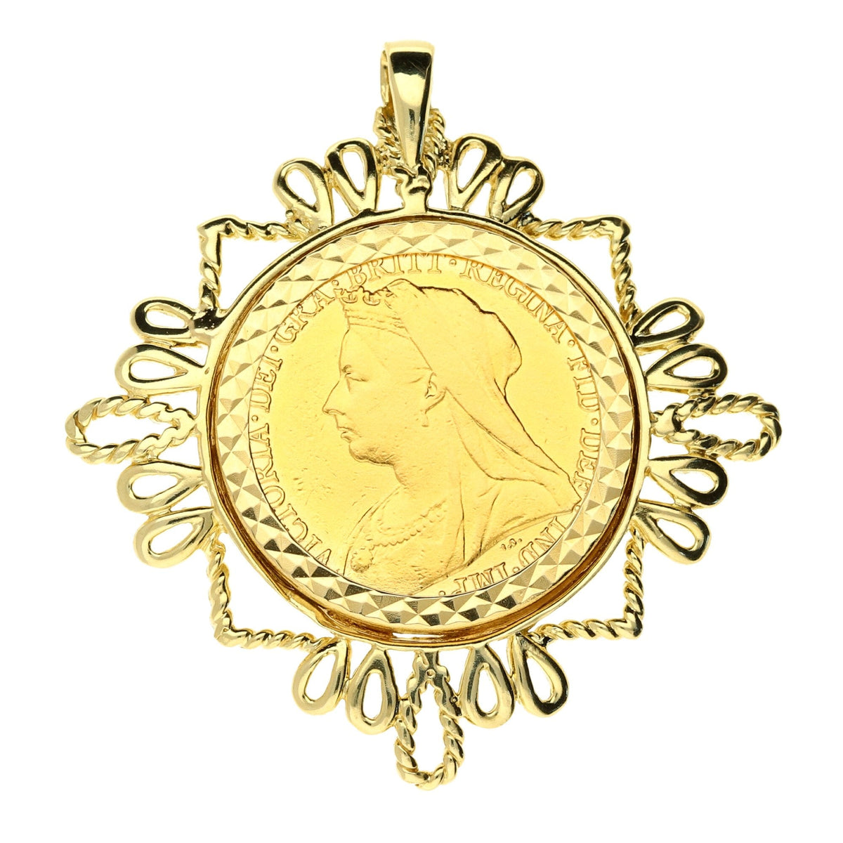1895 Stylish Full Sovereign Queen Victoria Pendant - 9.1g