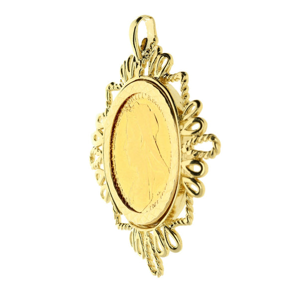 1895 Stylish Full Sovereign Queen Victoria Pendant - 9.1g
