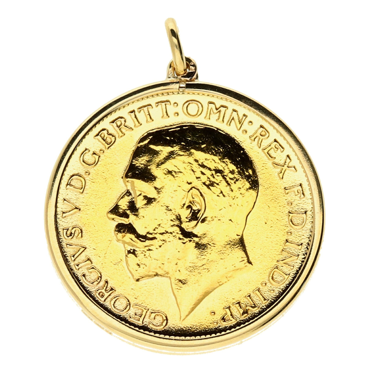 1915 Full Sovereign Gold Pendant - 8.80g