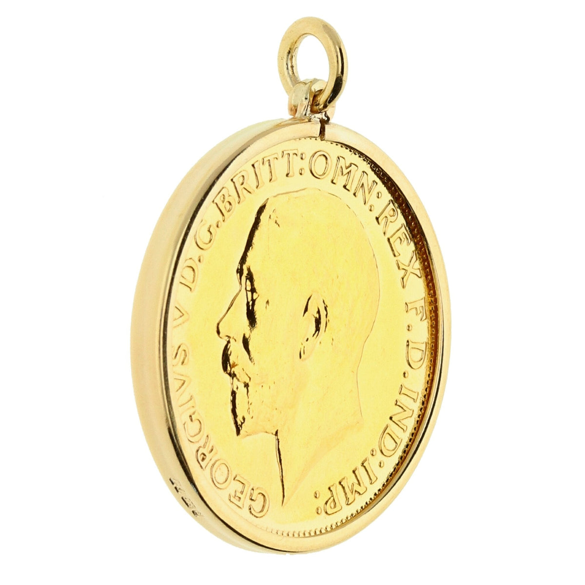 1915 Full Sovereign Gold Pendant - 8.80g