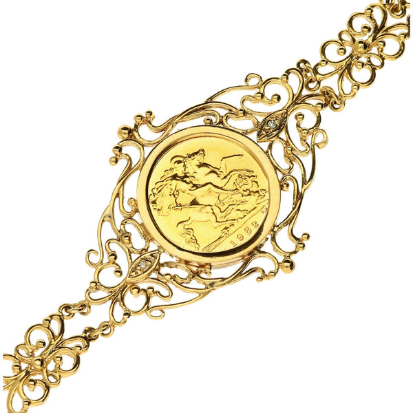 1982 Half Sovereign Fancy Bracelet - 18.6g