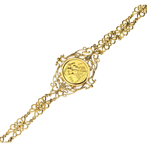 1982 Half Sovereign Fancy Bracelet - 18.6g