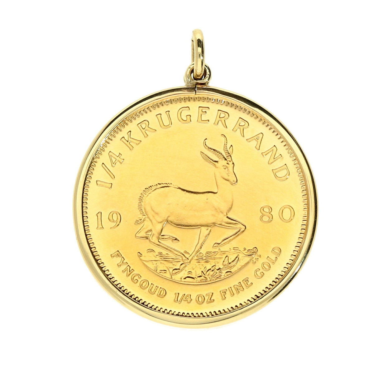 1980 1/4 Krugerrand Pendant - 9.8g