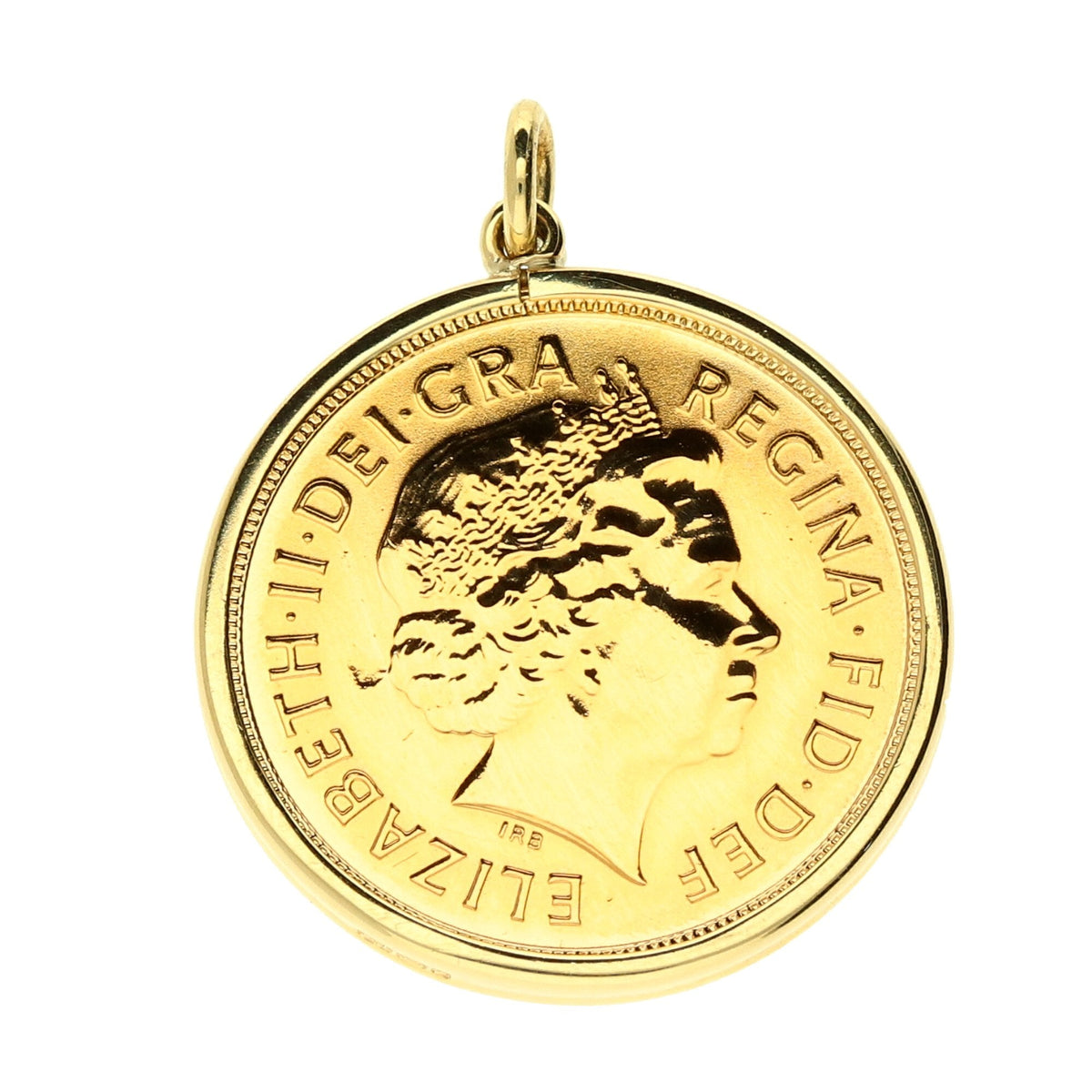 2007 Plain Full Sovereign Queen Elizabeth II Pendant - 8.8g