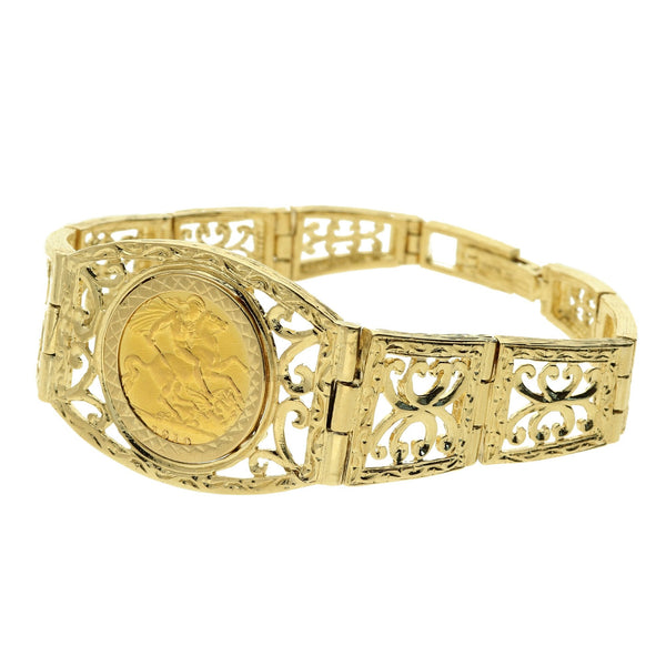 1910 Half Sovereign Stylish Bracelet - 31.0g
