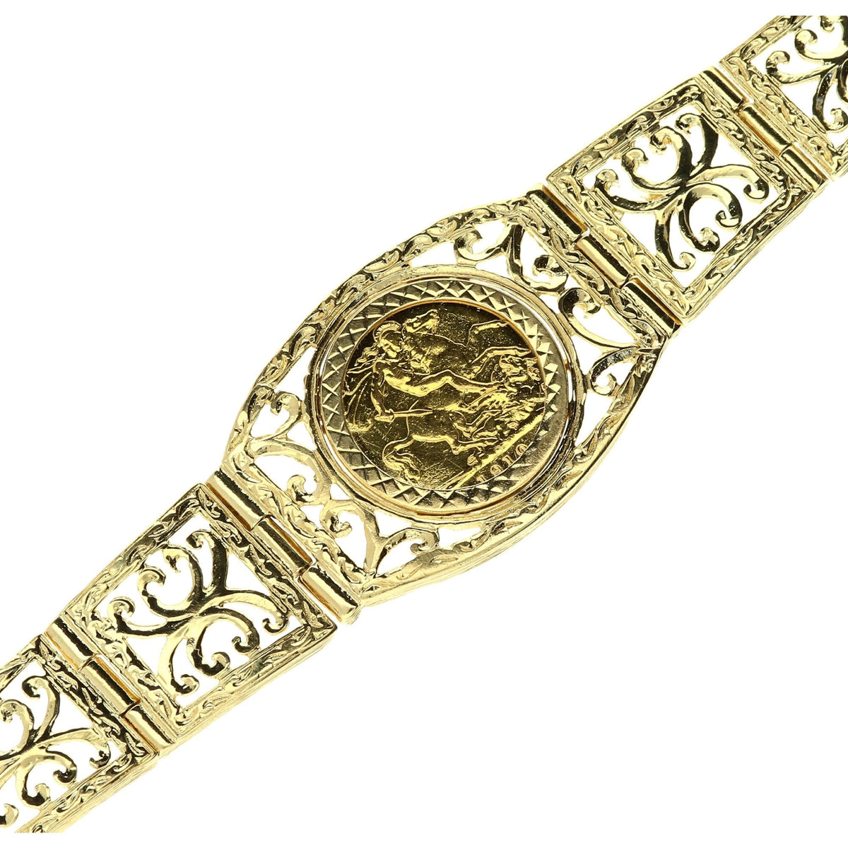 1910 Half Sovereign Stylish Bracelet - 31.0g