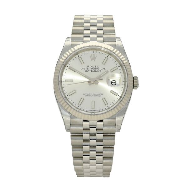 Datejust 126234 - Silver Baton Dial - 2019 Unworn