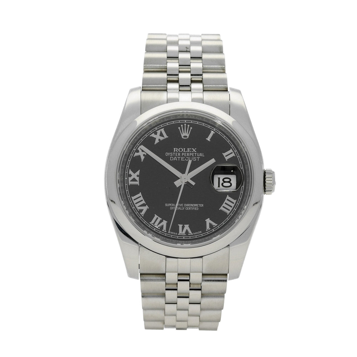 Datejust 116200 - Black Roman Dial - 2015
