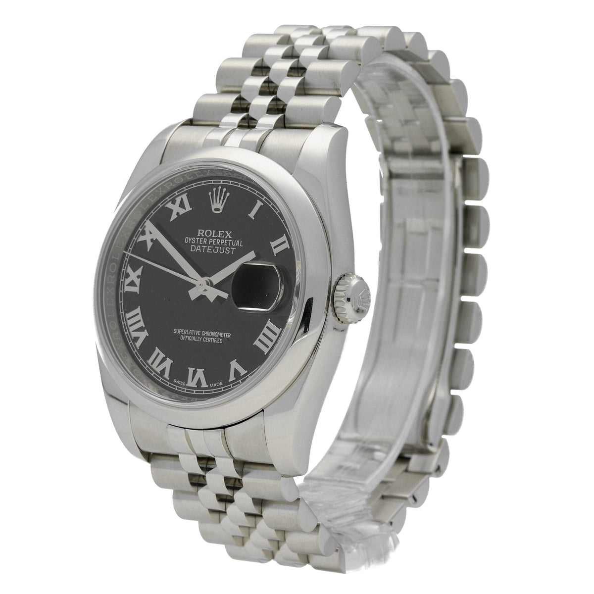 Datejust 116200 - Black Roman Dial - 2015