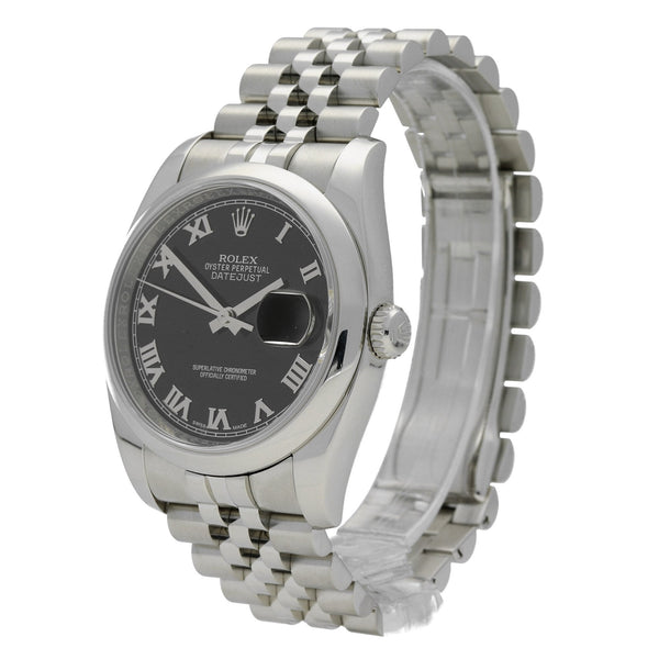 Datejust 116200 - Black Roman Dial - 2015