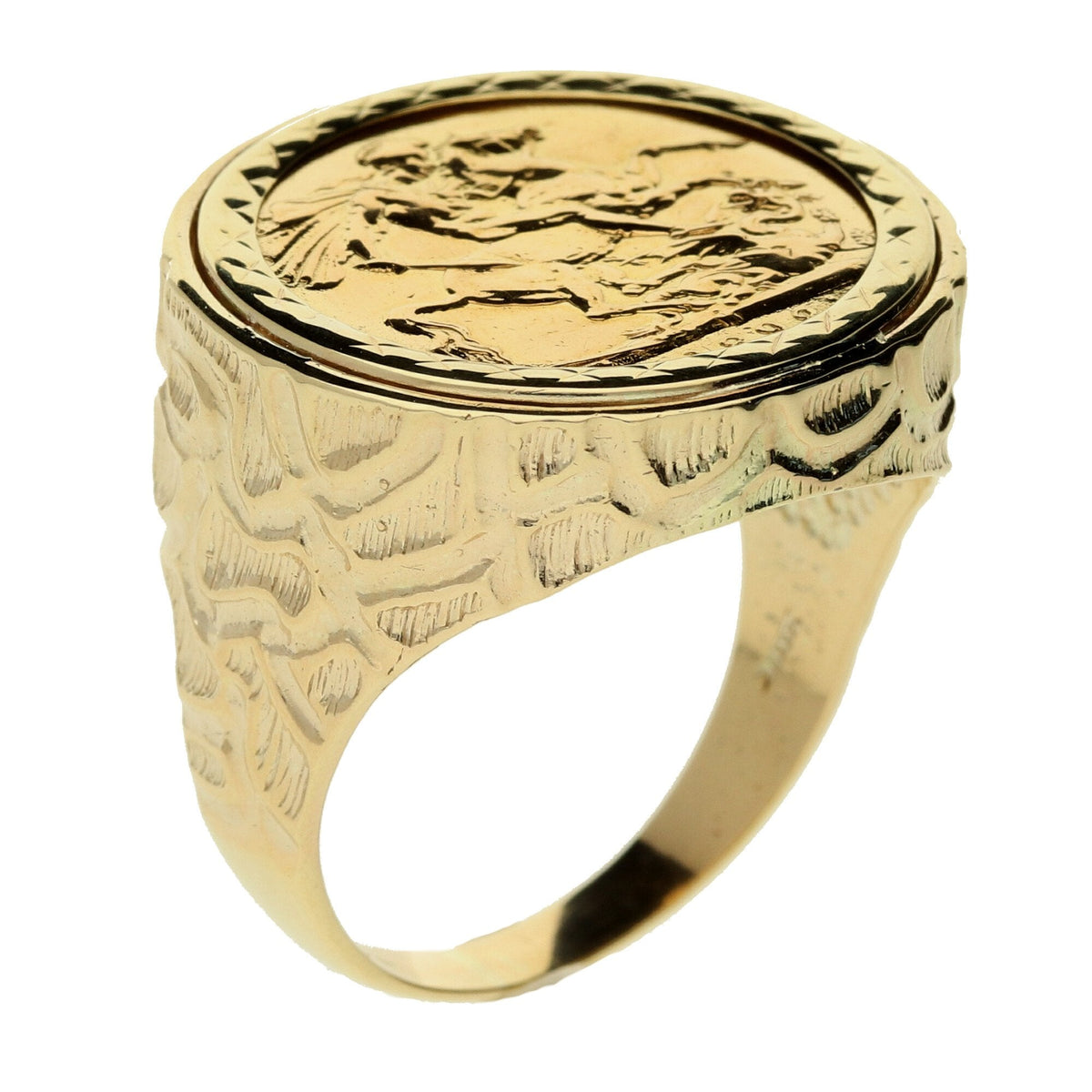 1892 Gold Full Sovereign Ring - 16.6g