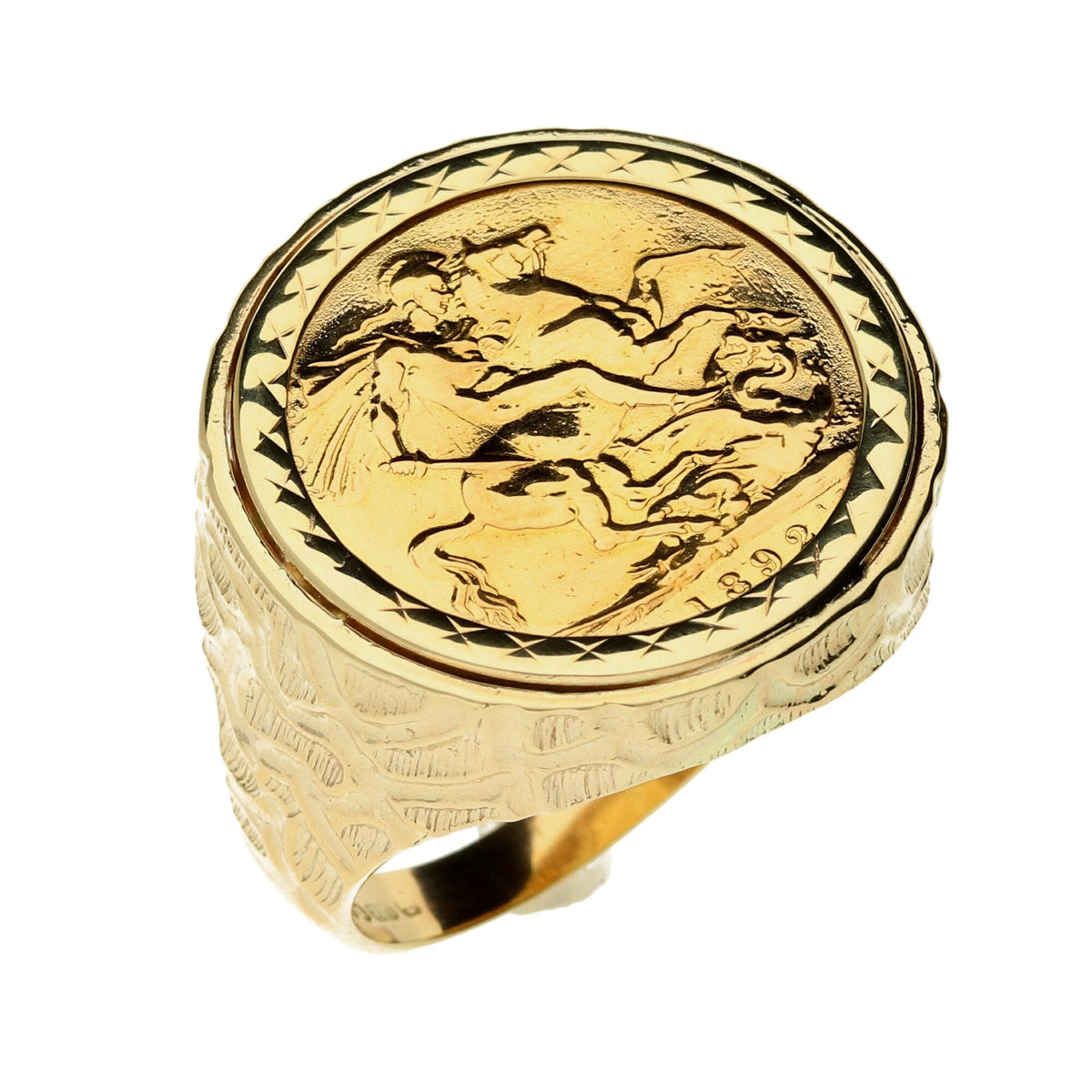 1892 Gold Full Sovereign Ring - 16.6g