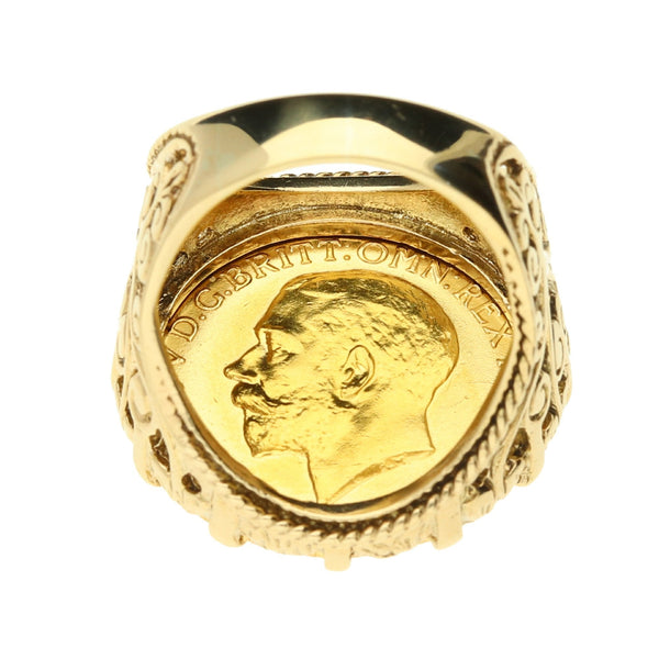 1915 King George V Full Sovereign Ring - 14.0g