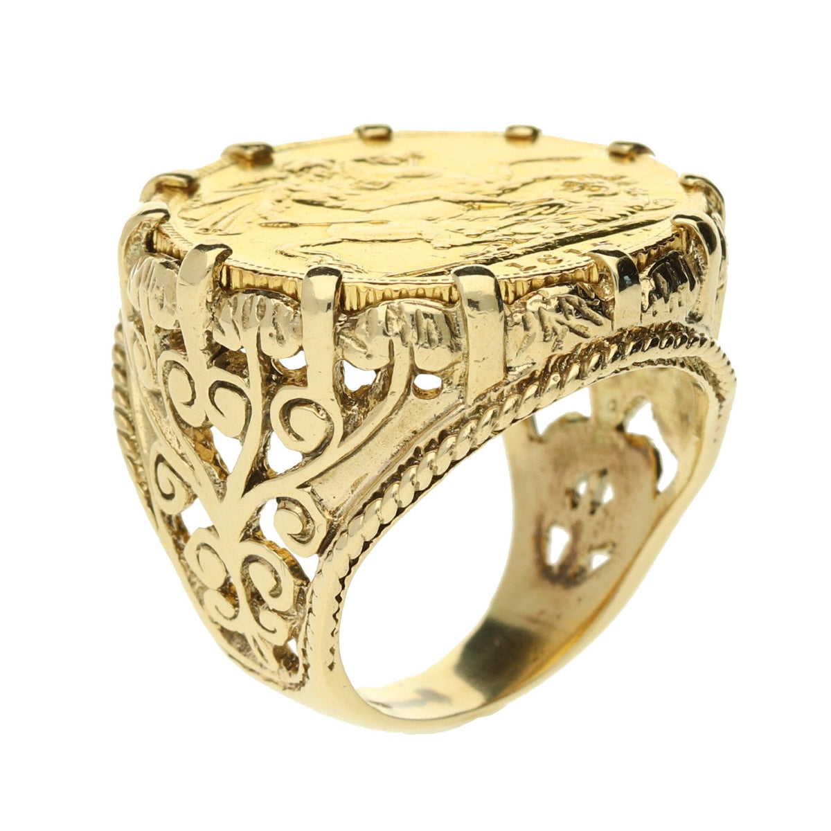 1915 King George V Full Sovereign Ring - 14.0g