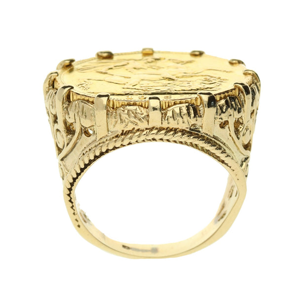1915 King George V Full Sovereign Ring - 14.0g