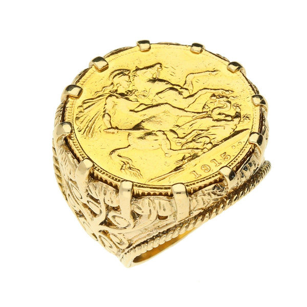 1915 King George V Full Sovereign Ring - 14.0g