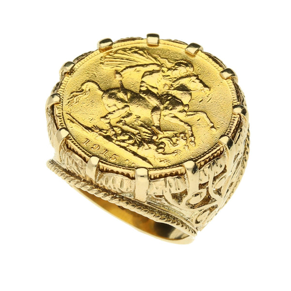 1915 King George V Full Sovereign Ring - 14.0g