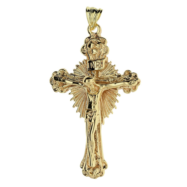 9ct Gold Medium Crucifix Pendant - 6.1g
