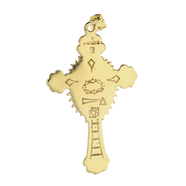9ct Gold Medium Crucifix Pendant - 6.1g