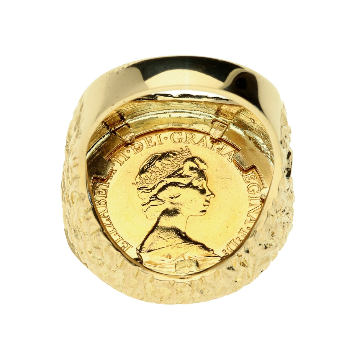 1974 Queen Elizabeth II Full Sovereign Gold Ring - 17.8g