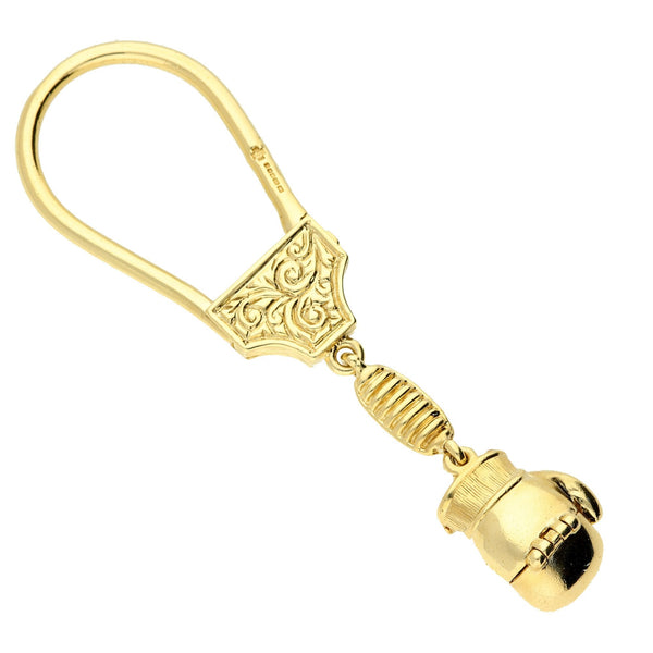 9ct Gold Boxing Glove Keyring - 20.4g