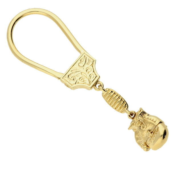 9ct Gold Boxing Glove Keyring - 20.4g