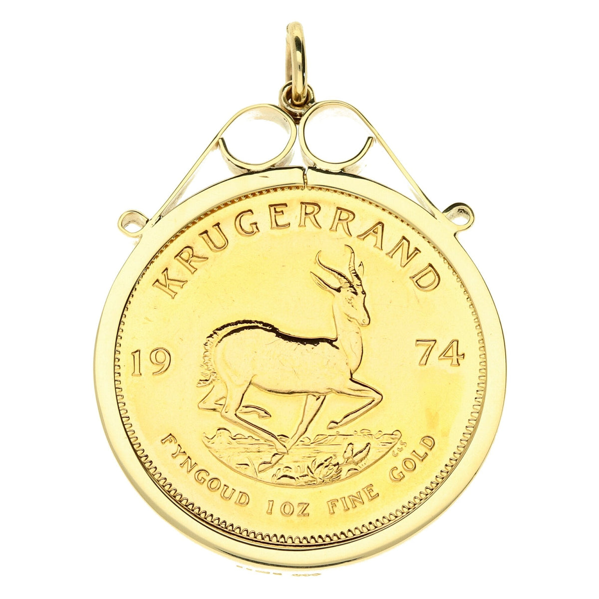 1974 1oz Gold Krugerrand Pendant - 39.2g
