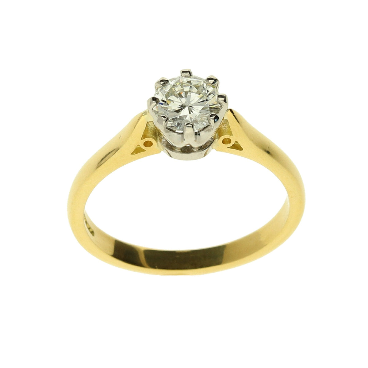 18ct Yellow Gold 0.68ct Diamond Engagement Ring