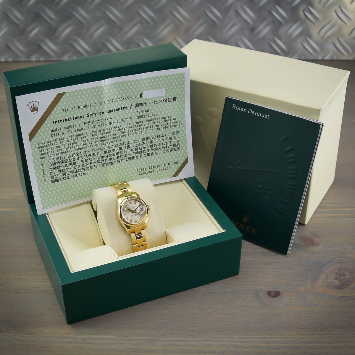 Datejust 179168 - 18ct Yellow Gold - Diamond Dial - 2002