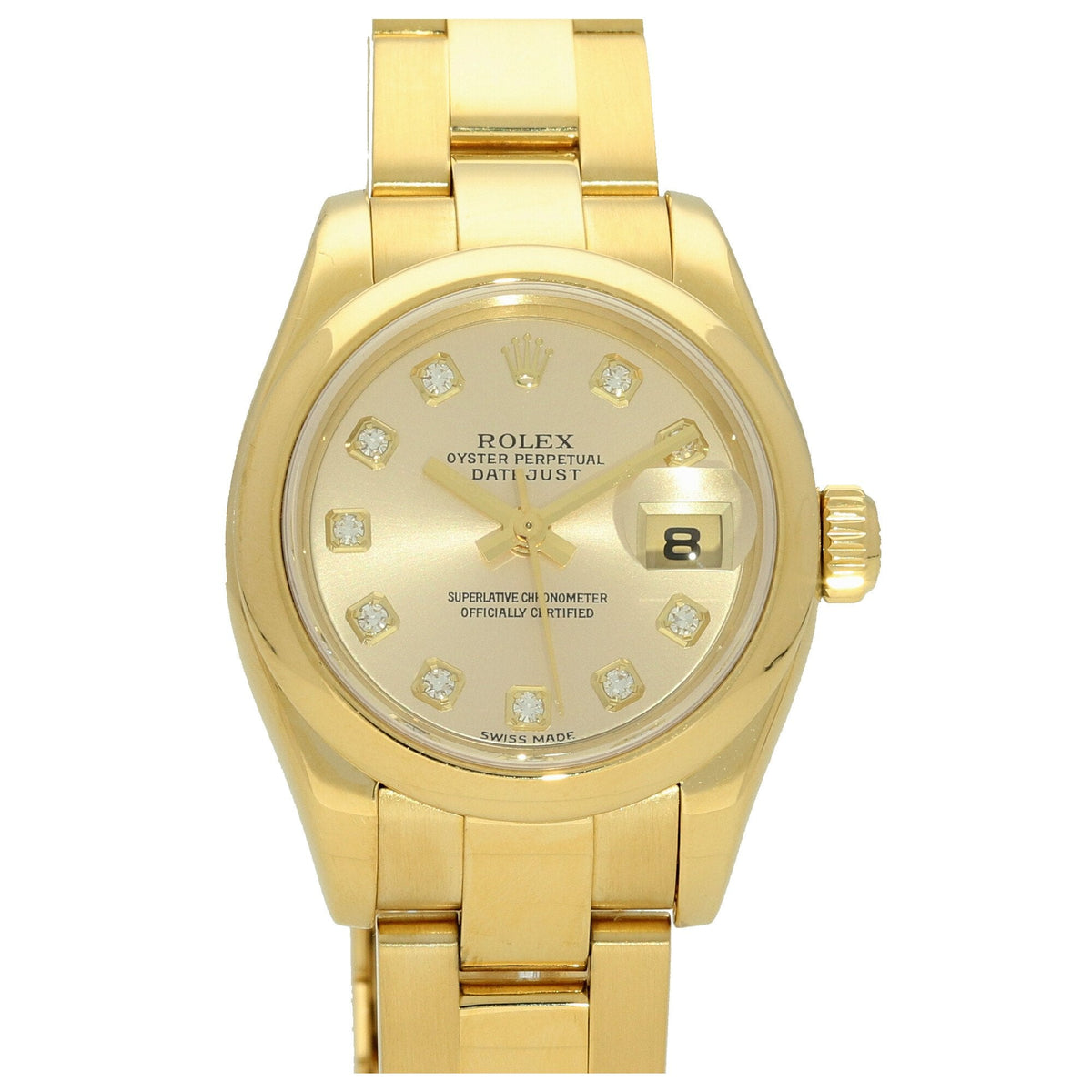 Datejust 179168 - 18ct Yellow Gold - Diamond Dial - 2002