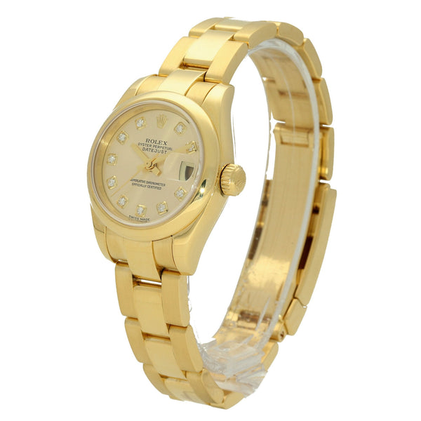 Datejust 179168 - 18ct Yellow Gold - Diamond Dial - 2002