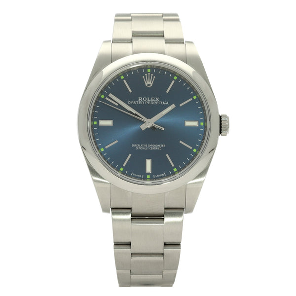 Oyster Perpetual 114300 - Gents Watch - Blue Dial - 2016
