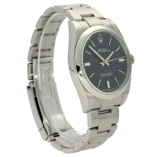 Oyster Perpetual 114300 - Gents Watch - Blue Dial - 2016