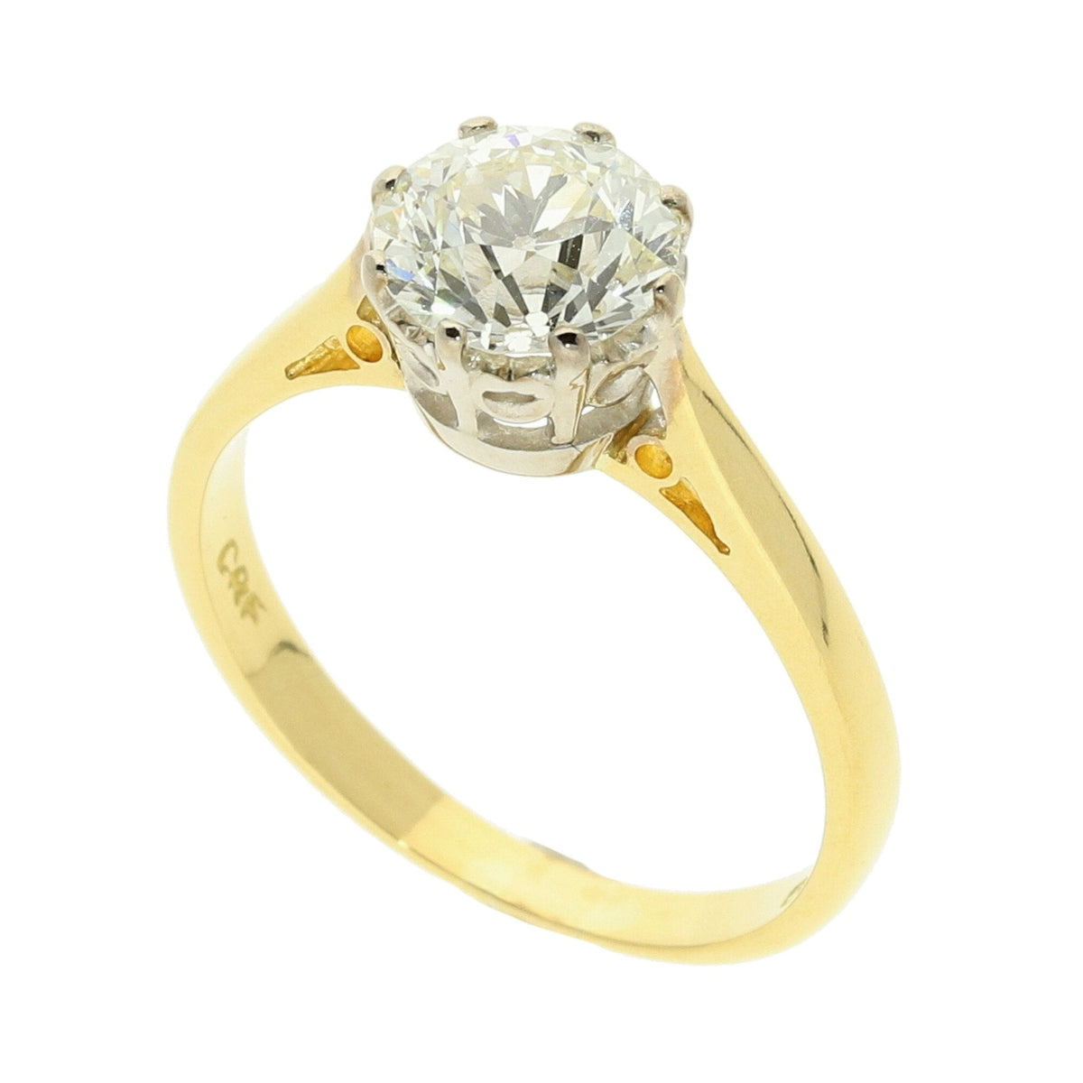 18ct Yellow Gold Diamonds Engagement Ring - 1.48ct