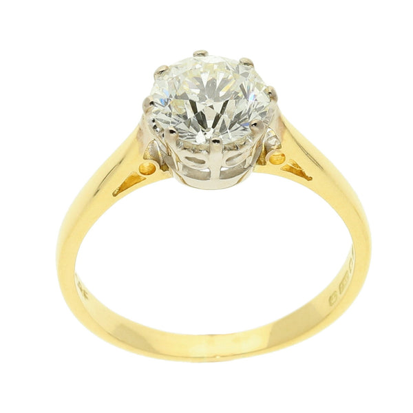 18ct Yellow Gold Diamonds Engagement Ring - 1.48ct