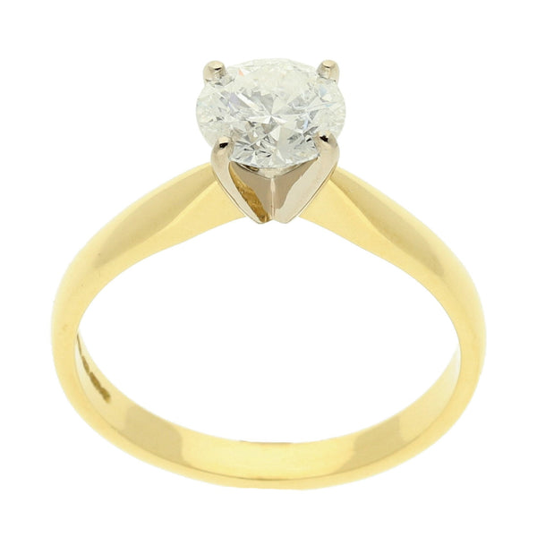 18ct Yellow Gold Diamond Engagement Ring - 1.02ct